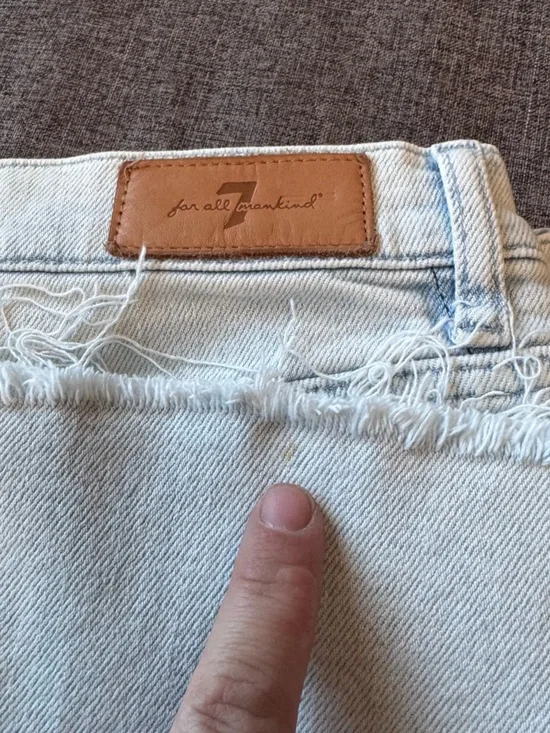 7 For All Mankind Luxe Vintage Ultra High Waist Cropped Jo Jeans Size 27 - Picture 8 of 8